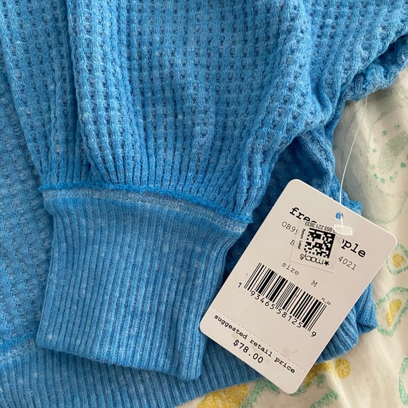🚨SOLD🚨 NWT Free Peole Westend Blue Thermal - Picture 6 of 7